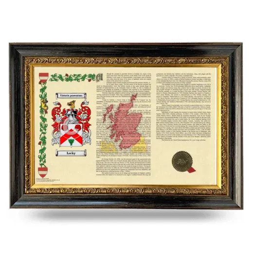 Lecky Armorial Landscape Framed - Heirloom