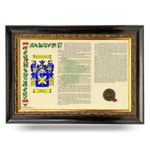 Ledezma Armorial Landscape Framed - Heirloom