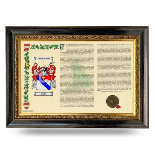 Leeke Armorial Landscape Framed - Heirloom