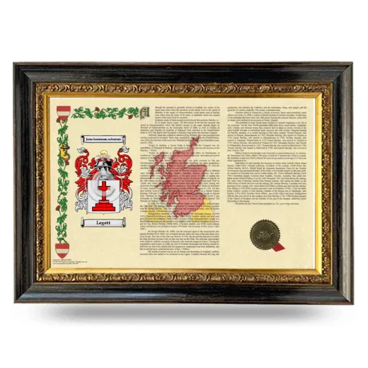 Legett Armorial Landscape Framed - Heirloom