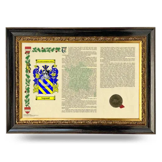 Legrand Armorial Landscape Framed - Heirloom