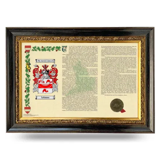 Lehman Armorial Landscape Framed - Heirloom