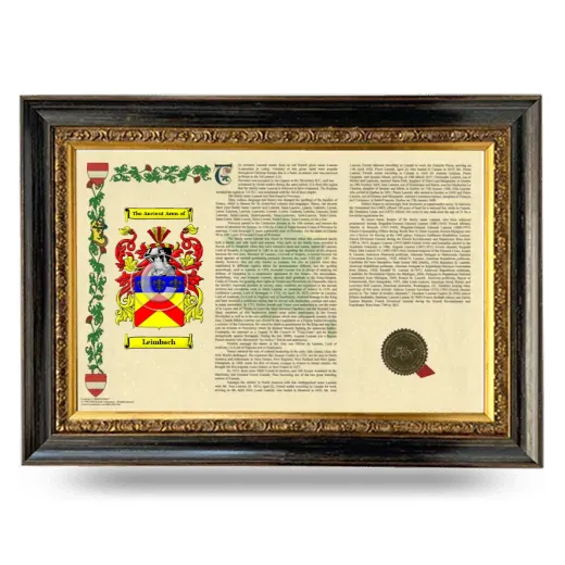 Leimbach Armorial Landscape Framed - Heirloom