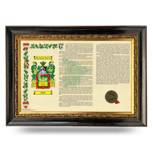 Leiva Armorial Landscape Framed - Heirloom
