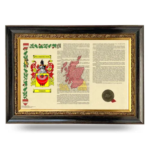 Lennen Armorial Landscape Framed - Heirloom