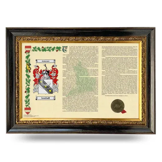 Lenthall Armorial Landscape Framed - Heirloom