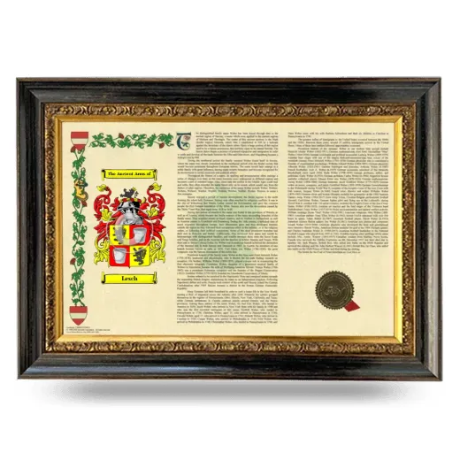 Lesch Armorial Landscape Framed - Heirloom