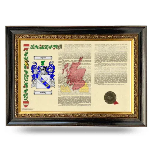 Lesley Armorial Landscape Framed - Heirloom