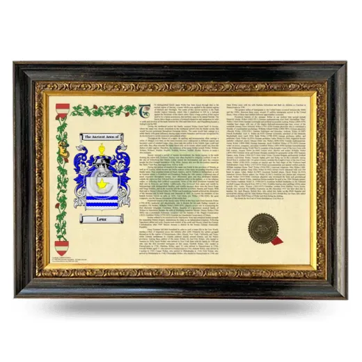 Leur Armorial Landscape Framed - Heirloom