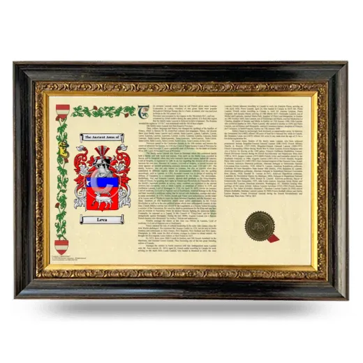 Leva Armorial Landscape Framed - Heirloom