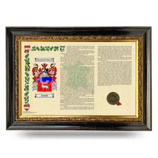 Levack Armorial Landscape Framed - Heirloom