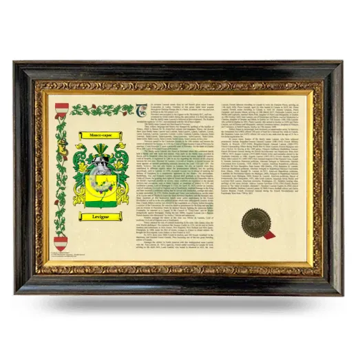 Levigne Armorial Landscape Framed - Heirloom