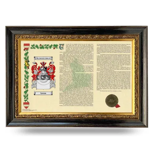 Levon Armorial Landscape Framed - Heirloom