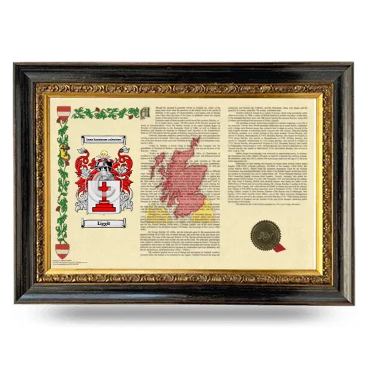 Liggit Armorial Landscape Framed - Heirloom