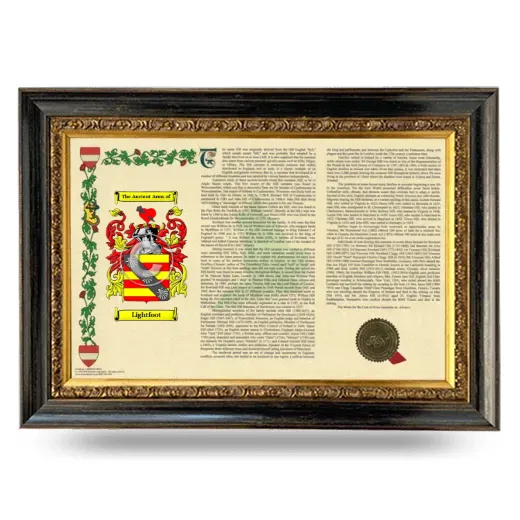 Lightfoot Armorial Landscape Framed - Heirloom