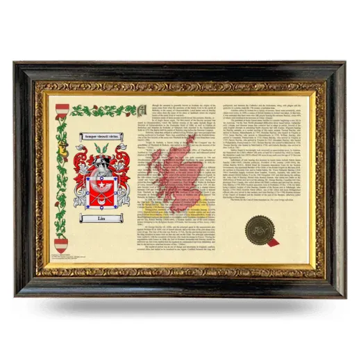 Lin Armorial Landscape Framed - Heirloom