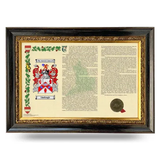 Lindough Armorial Landscape Framed - Heirloom