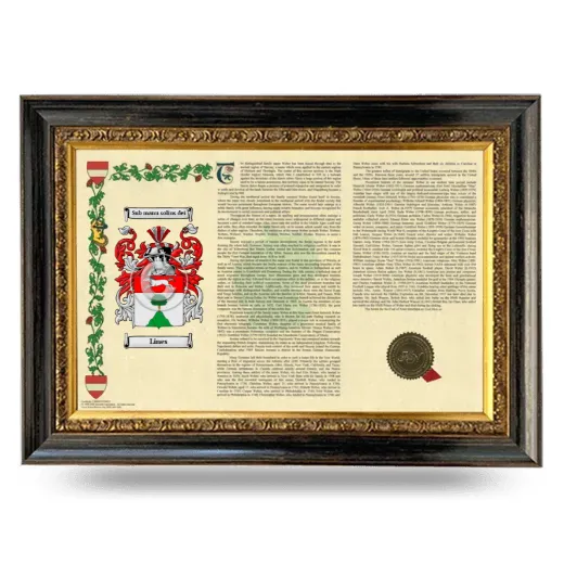 Lines Armorial Landscape Framed - Heirloom