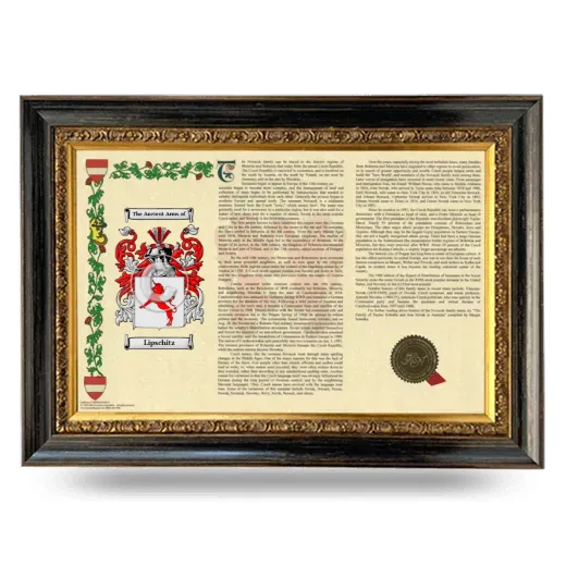 Lipschitz Armorial Landscape Framed - Heirloom