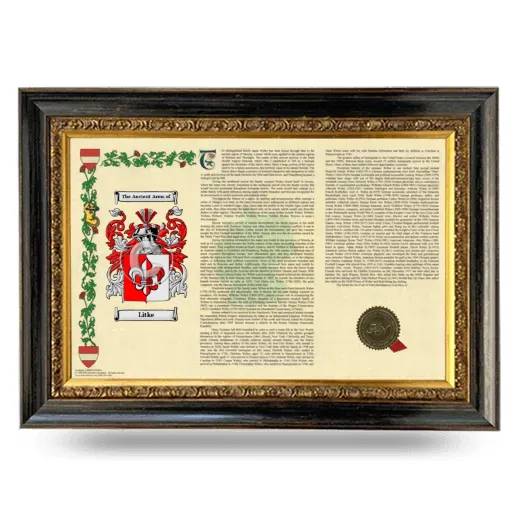 Litke Armorial Landscape Framed - Heirloom