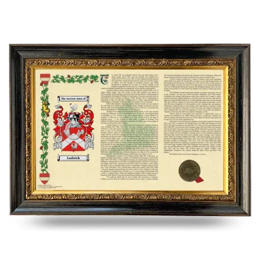 Lodwick Armorial Landscape Framed - Heirloom