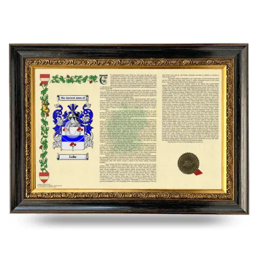 Lohr Armorial Landscape Framed - Heirloom