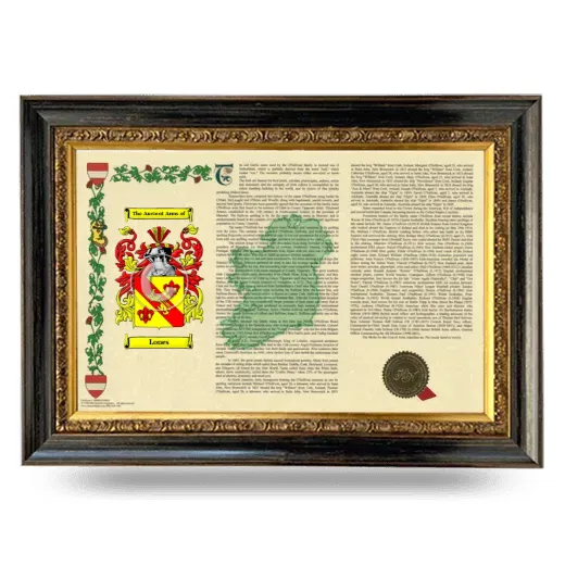Lones Armorial Landscape Framed - Heirloom