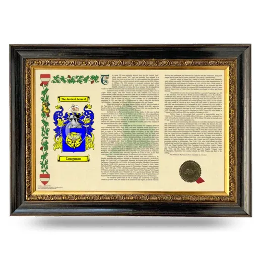 Longman Armorial Landscape Framed - Heirloom
