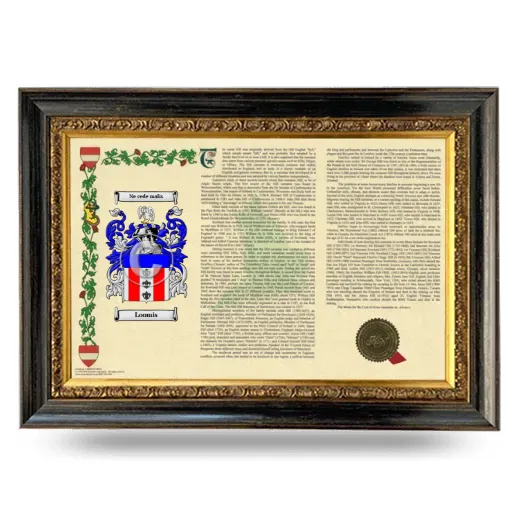 Loomis Armorial Landscape Framed - Heirloom