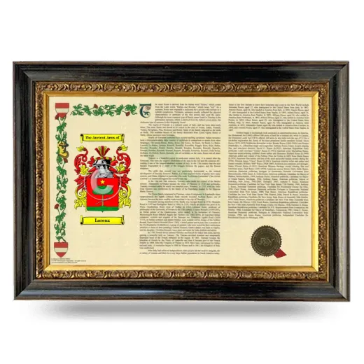 Lorenz Armorial Landscape Framed - Heirloom