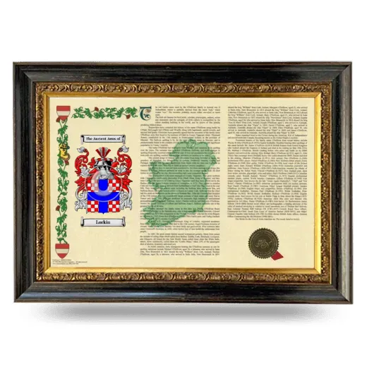 Lorkin Armorial Landscape Framed - Heirloom