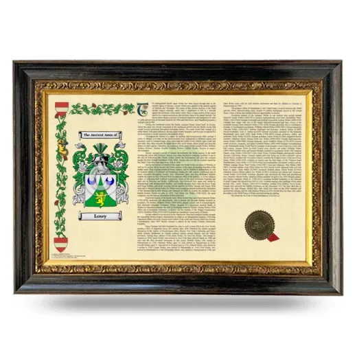 Losey Armorial Landscape Framed - Heirloom
