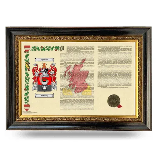 Lowray Armorial Landscape Framed - Heirloom