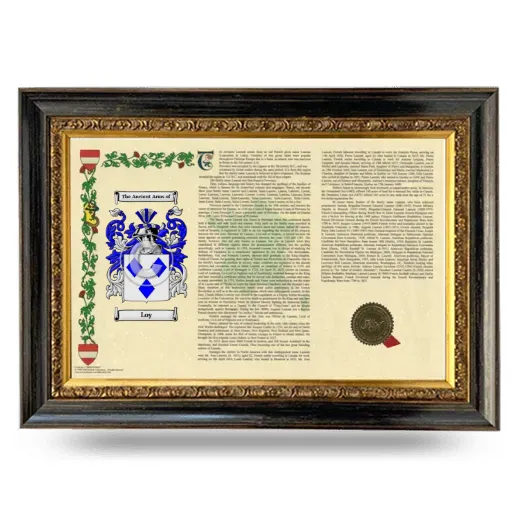 Loy Armorial Landscape Framed - Heirloom