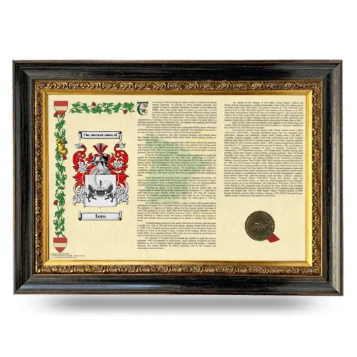 Loyo Armorial Landscape Framed - Heirloom