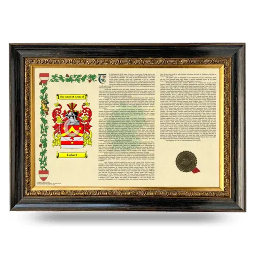 Lubert Armorial Landscape Framed - Heirloom