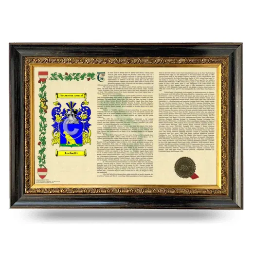 Luchetti Armorial Landscape Framed - Heirloom
