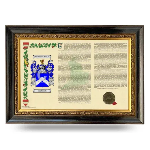 Ludbrook Armorial Landscape Framed - Heirloom