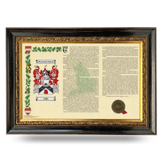 Luka Armorial Landscape Framed - Heirloom
