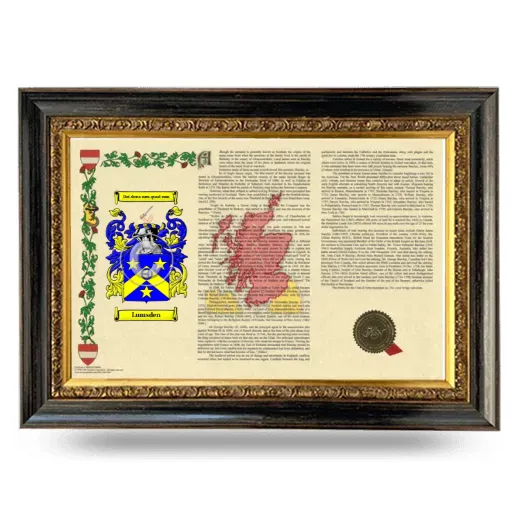 Lumsden Armorial Landscape Framed - Heirloom