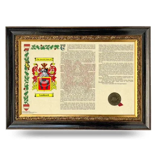 Lundmark Armorial Landscape Framed - Heirloom