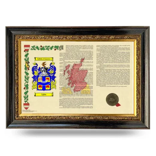 Lyles Armorial Landscape Framed - Heirloom