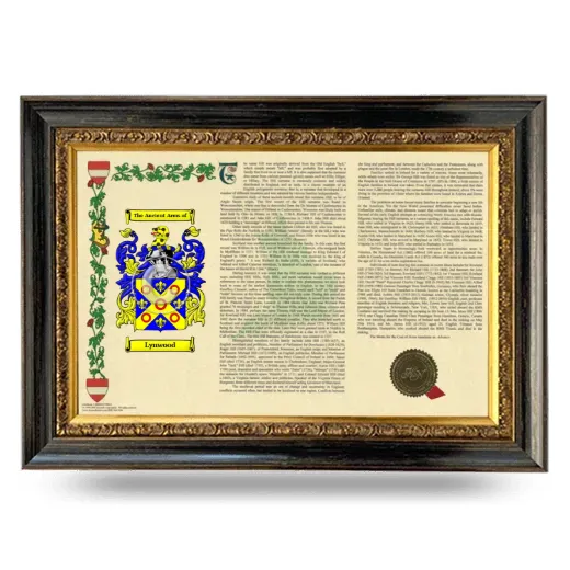 Lynwood Armorial Landscape Framed - Heirloom