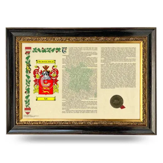 Lys Armorial Landscape Framed - Heirloom