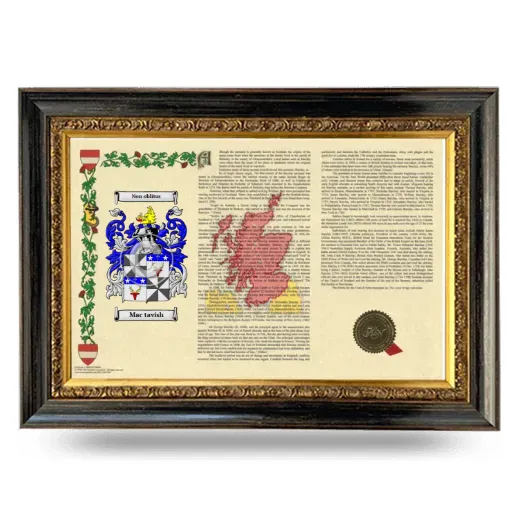 Mac tavish Armorial Landscape Framed - Heirloom