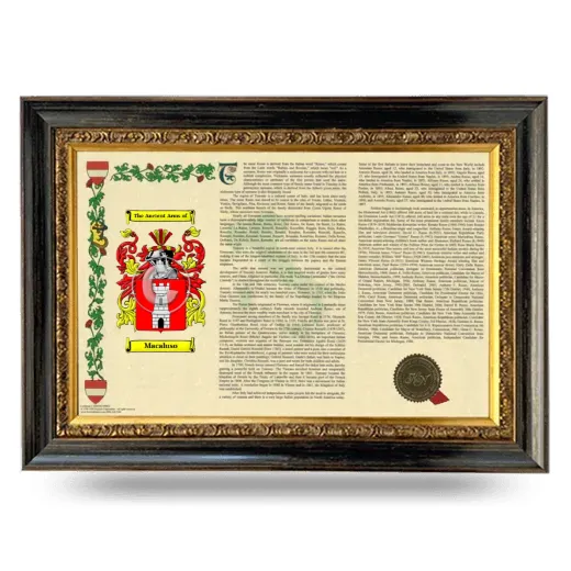 Macaluso Armorial Landscape Framed - Heirloom