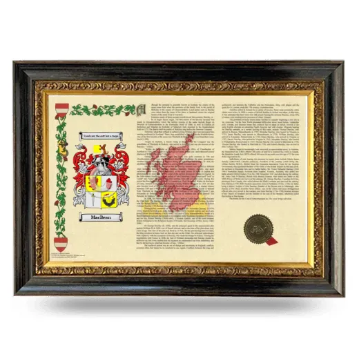 MacBean Armorial Landscape Framed - Heirloom
