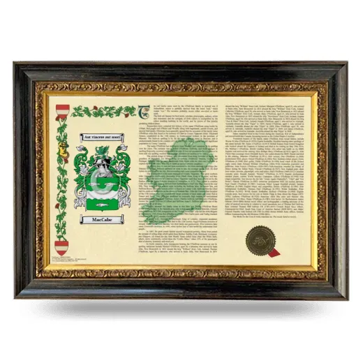 MacCabe Armorial Landscape Framed - Heirloom