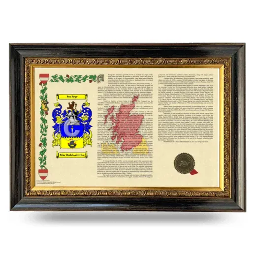MacDubh-shithe Armorial Landscape Framed - Heirloom