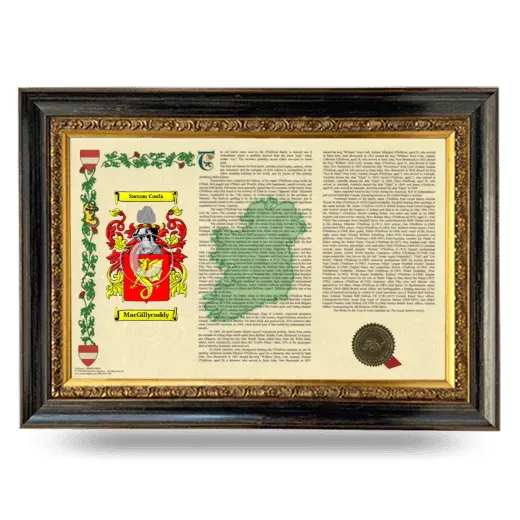 MacGillycuddy Armorial Landscape Framed - Heirloom